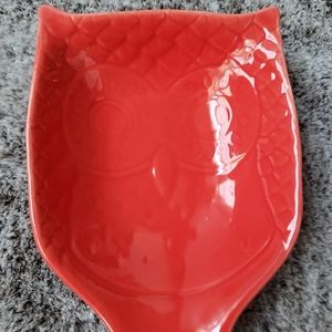 Home Essentials Red Owl Spoon Rest